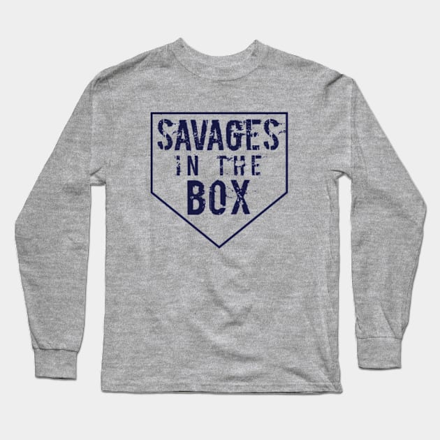 Savages In The Box Long Sleeve T-Shirt by deadright